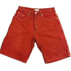 Guess Men's Orange and Red Shorts